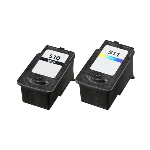 Pixojet bläckpatroner Canon PG-510 / CL-511 - 2970B010, 2 Förpackning med 27 ml