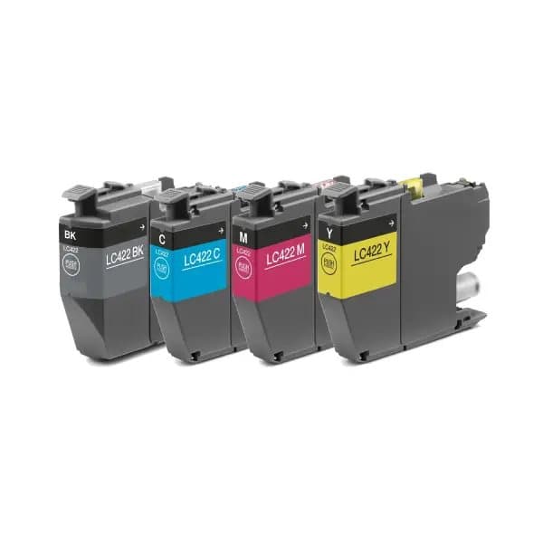 Brother LC 422 -mustekasetit, 4 kpl 44 ml