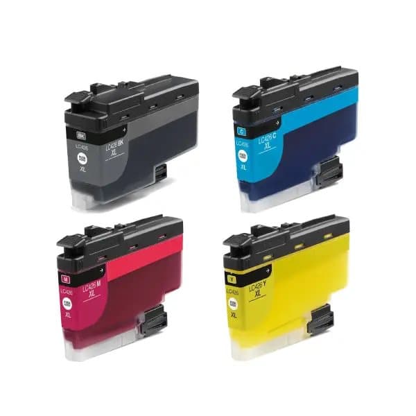 Rosa Bläckpatroner Brother LC 426 XL, 4-pack rabattpaket 300ml