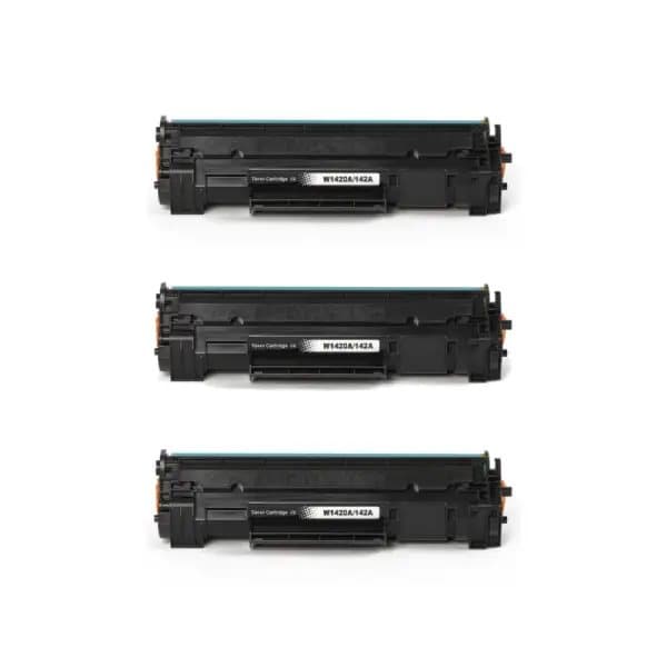 Pixojet Toner HP 142A - W1420A, 3-pack lågprispaket 2850 sidor