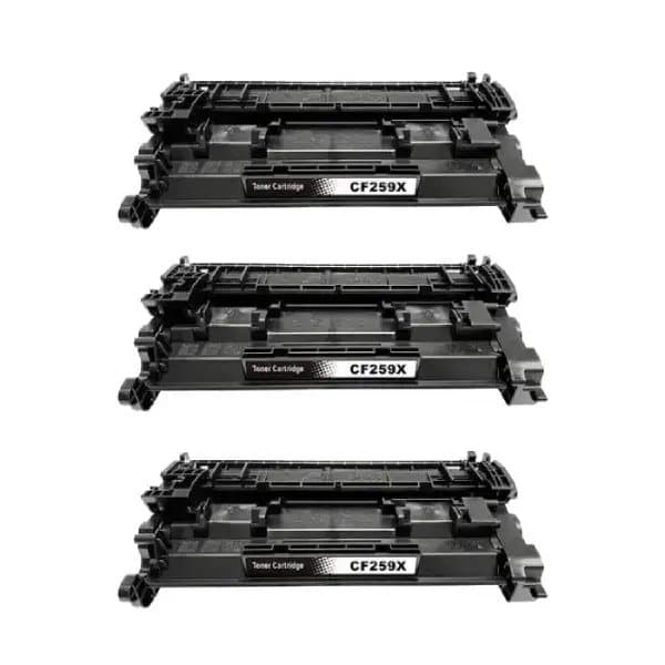 Pixojet Toner HP 59X - CF259X, 3-pakning rabattpakke 30000 sider