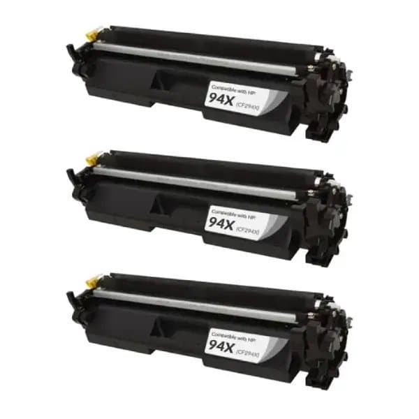 Pixojet Toner HP 94X - CF294X, 3-pack lågprispaket 8400 sidor