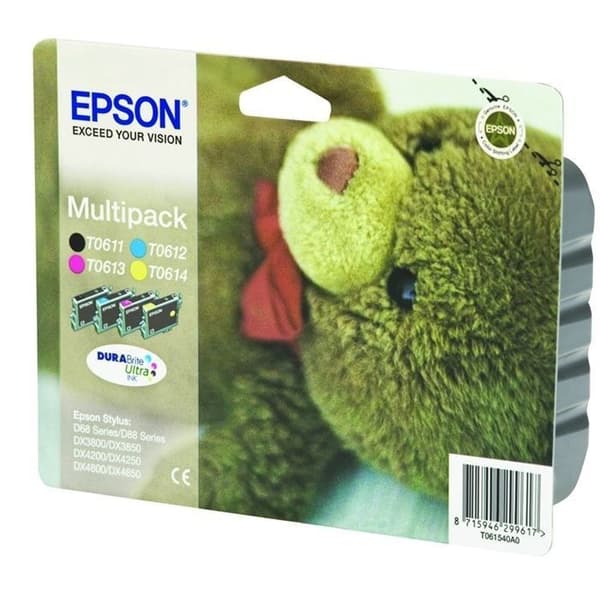 Epson T0615 Puh flerpack färgbläckpatroner
