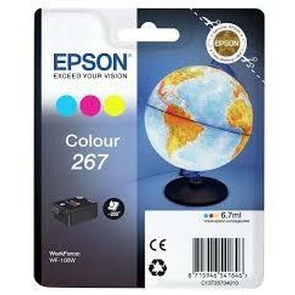 Original Bläckpatron Epson WF-100W 267 INK CARTRIDGE Trefärgad (5 antal)