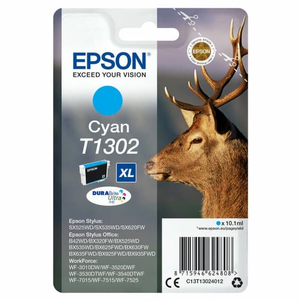 Original Bläckpatron Epson Cartucho T1302 cian Turkos