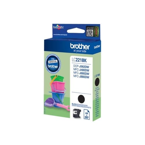 Brother LC221BK - svart - original - bläckpatron