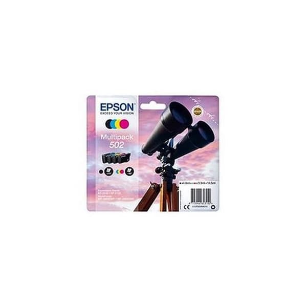 Pack med 4 Bläckpatroner - Epson - T02V640 - Svart och Färger - Kapacitet 1x210 + 3x165 - Dubbelpack