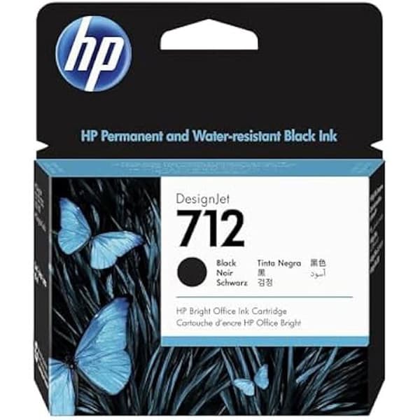 Bläckpatron - HP - 712 - Svart - 80 ml - Hög kapacitet - Kompatibel med DesignJet