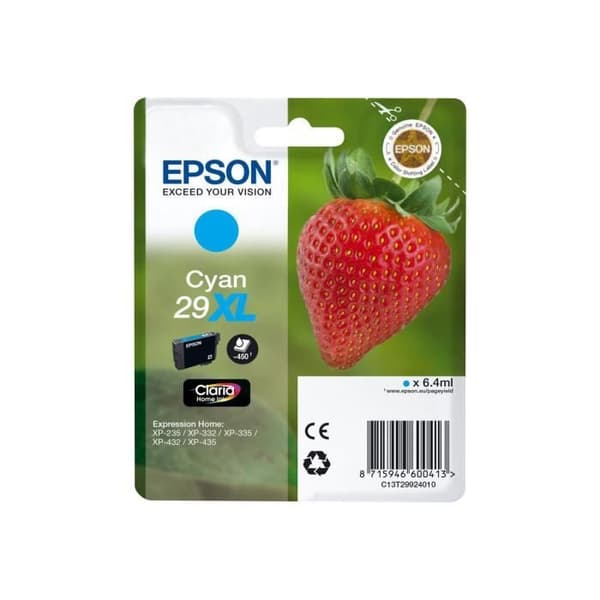 Epson bläckpatron 29XL - Cyan - 6.4 ml - XL - Original