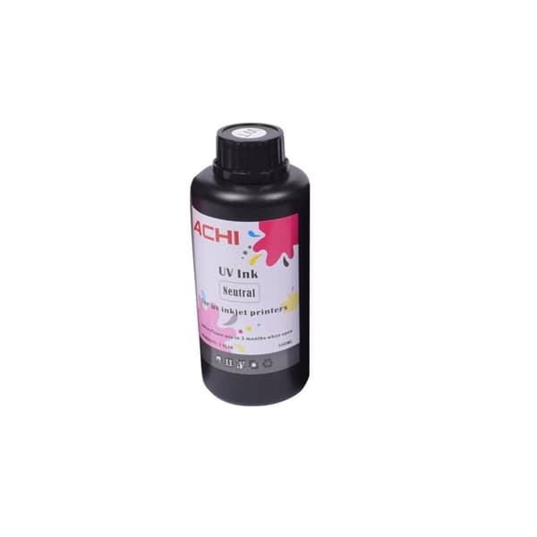 UV-maalit, neutraali tyyppi, 250 ml tilavuus, CMYKW värit,Luonnollinen INK, 500ML Valkoinen