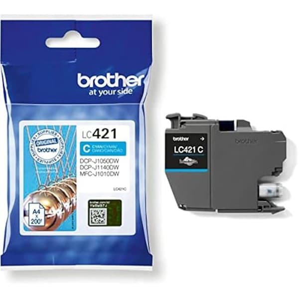 Brother original LC421 cyan bläckpatron (5 enheter)