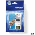 Miniatyrbillede 1 af 4: Original blækpatron Brother MFC-J1010DW / DCP-J1050DW Gul (4 enheder)