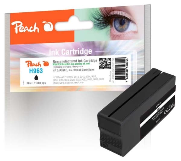 Peach 3JA26AE, Sort, 30 ml, 1 stykker, 1000 sider, Enkeltpakke