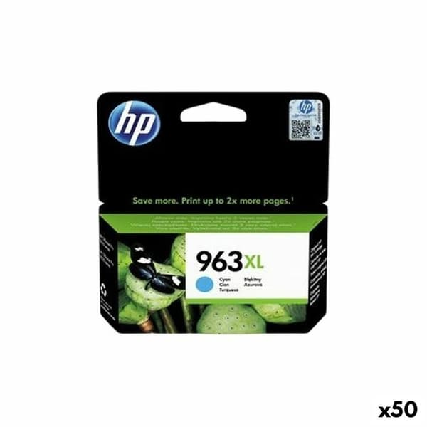 Originale Blekkpatroner HP 9010,9012,9014,9015,9016,9019,9020,9022,9025 - Nº 963XL Cyan (50 enheter)