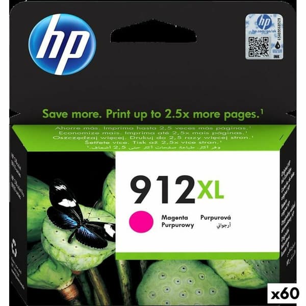 Original blækpatron HP 912XL Magenta (60 enheder)