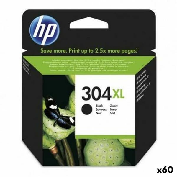 Original blækpatron HP Nº304XL Sort (60 enheder)
