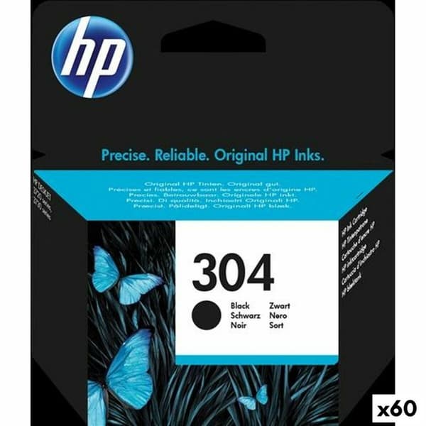Alkunperäinen mustepatruuna HP DESKJET 3720 - Nº304 Musta (60 osaa)