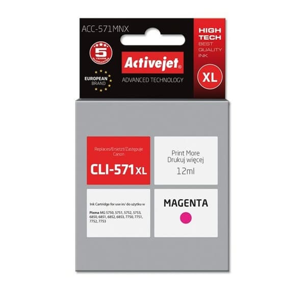 Original Bläckpatron Activejet ACC-571MNX Magenta