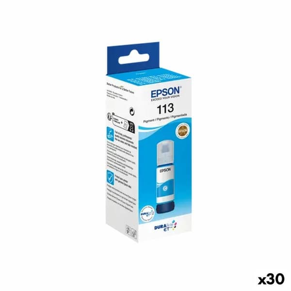 Påfyllningsbläck Epson ECOTANK ET-5850, ET-5800, ET-16650, ET-16600, ET-5880, ET-5170 - Nº 113 Turkos