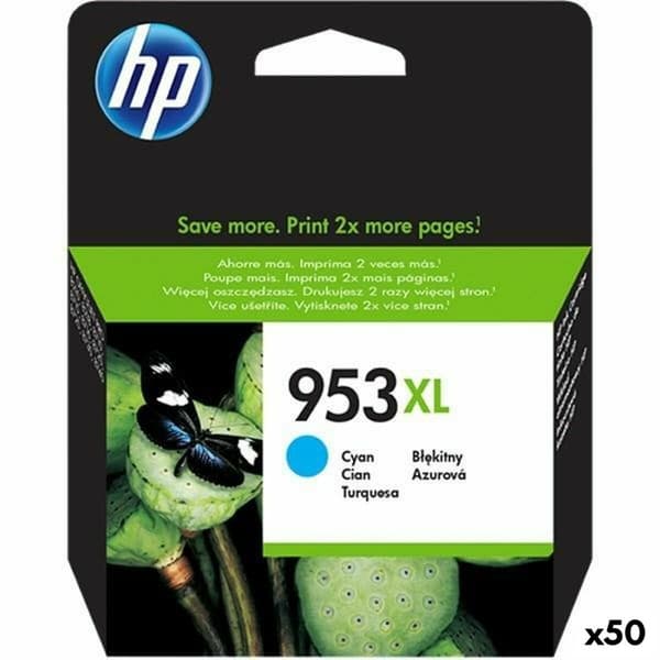 Original Bläckpatron HP 953XL Turkos (50 antal)