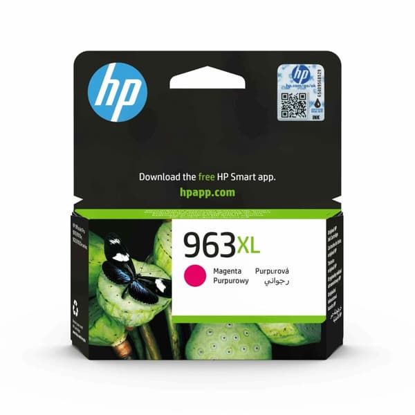 Original Bläckpatron HP OfficeJet Pro 9010,9012,9014,9015,9016,9019,9020,9022,9025 - Nº 963XL Magenta (50 antal)