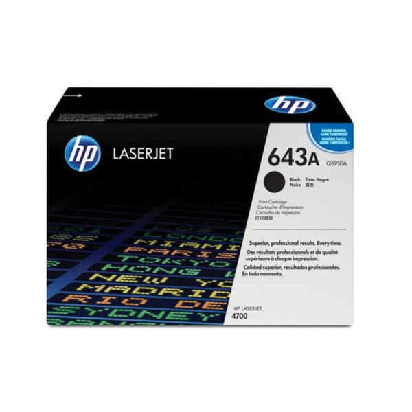 Original toner HP 643A Sort