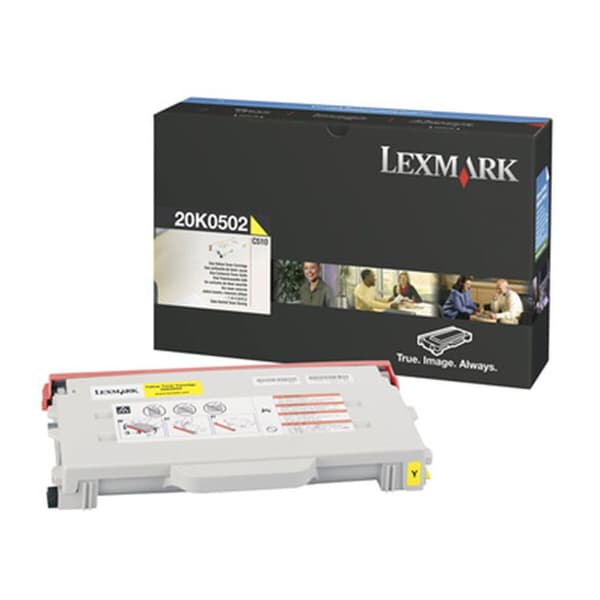 Toner Lexmark C-510 Gul Hvid