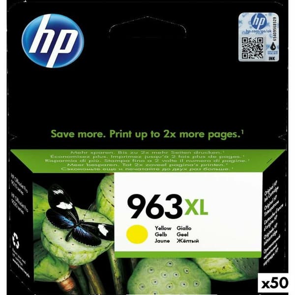 Original blækpatron HP 963XL Gul (50 enheder)