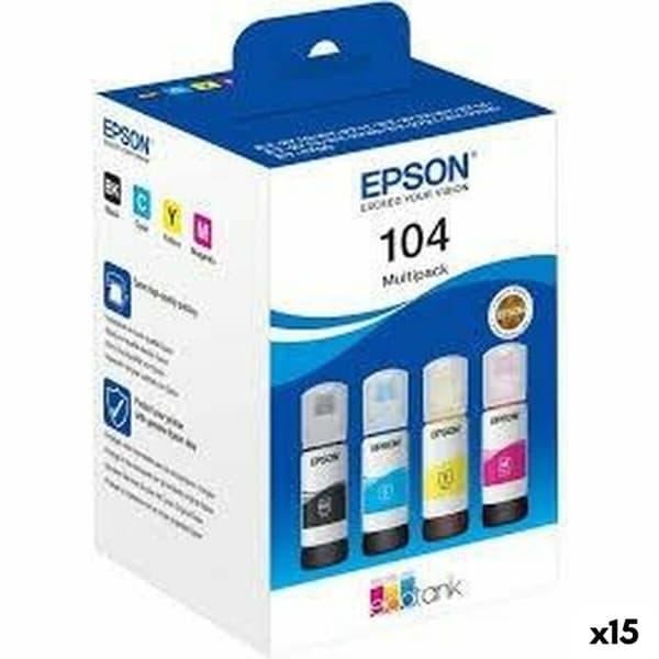 Genopfyld blæk Epson Nº 104 Gul