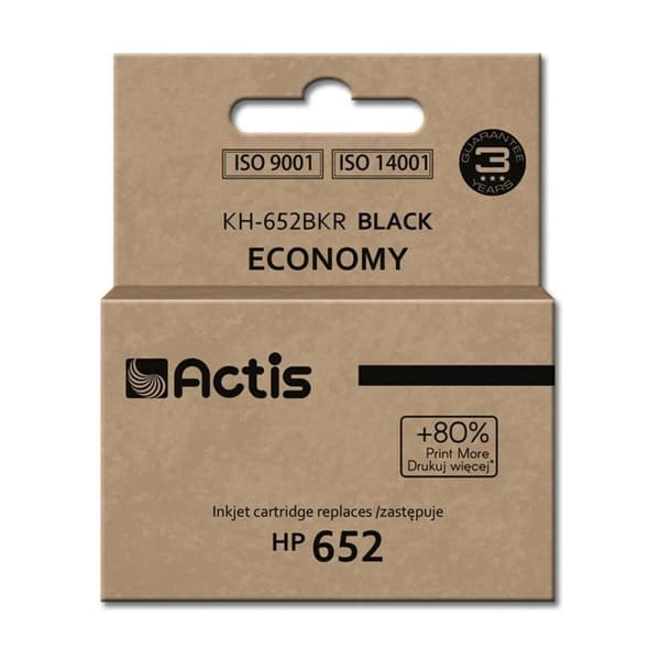 Original blækpatron Actis KH-652BKR Sort