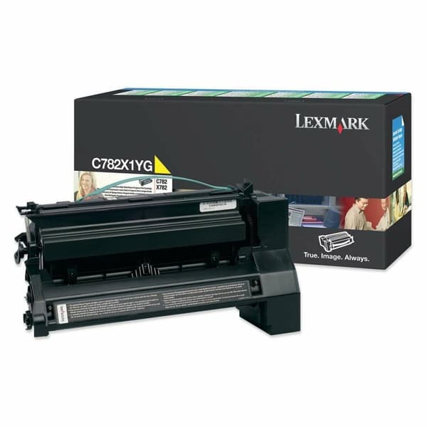 Original toner Lexmark C782X1YG Gul
