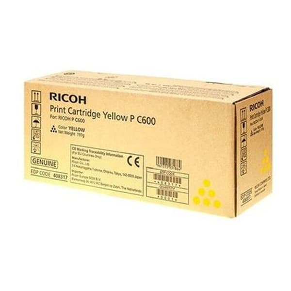 Original toner Ricoh P C600 Gul (1 enheder)