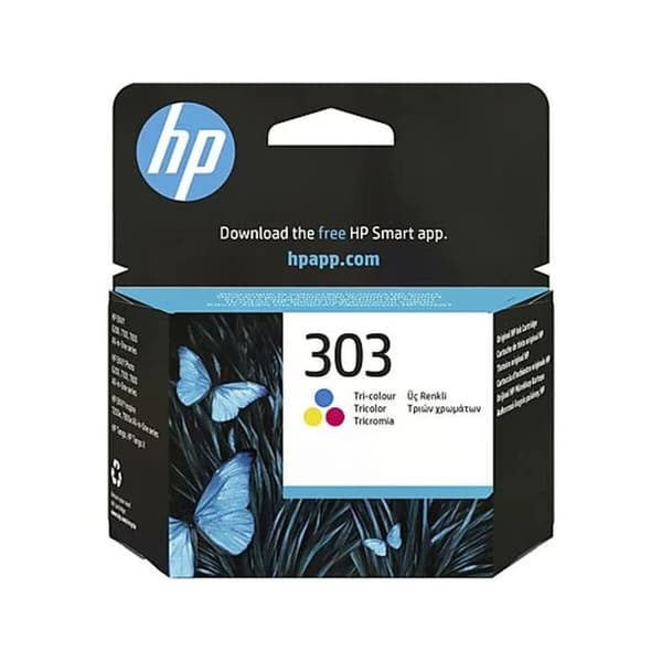 Alkunperäinen mustepatruuna HP Nº 303 Kolmiväri (60 osaa)