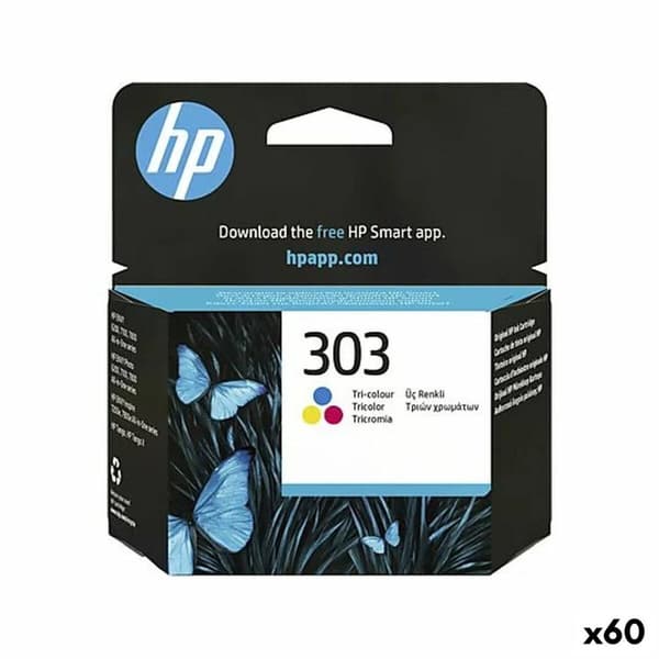 Alkunperäinen mustepatruuna HP Nº 303 Kolmiväri (60 osaa)