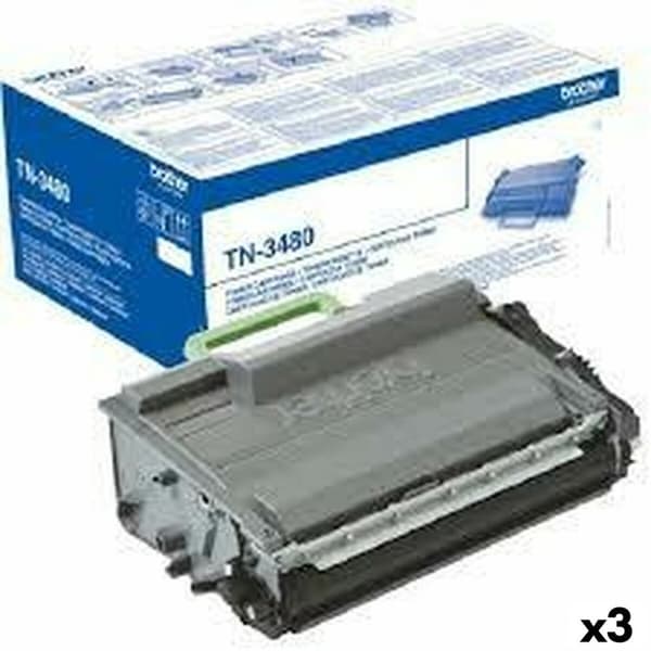 Original toner Brother MFCL5750 MFCL6300DW MFCL6800DW MFCL6900DW Sort (3 enheder)