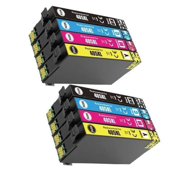 Licai 8x Bläckpatroner Epson 405 405XL Kompatibla med Epson Workforce Pro WF-3820DWF 4830DTWF 7830DTWF 7835DTWF Pro 7840DTWF