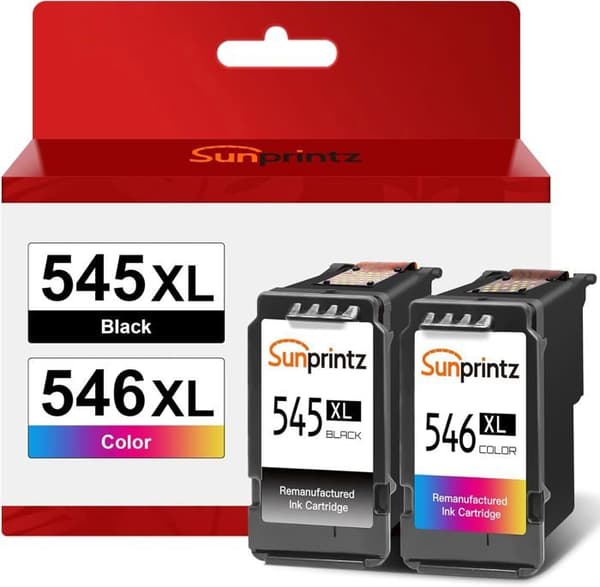 Pg-545Xl Cl-546Xl Svart Färgcylindrar, För Canon 545 546 Xl Multipack, För Pixma Ts3351 Ts34 Skrivare