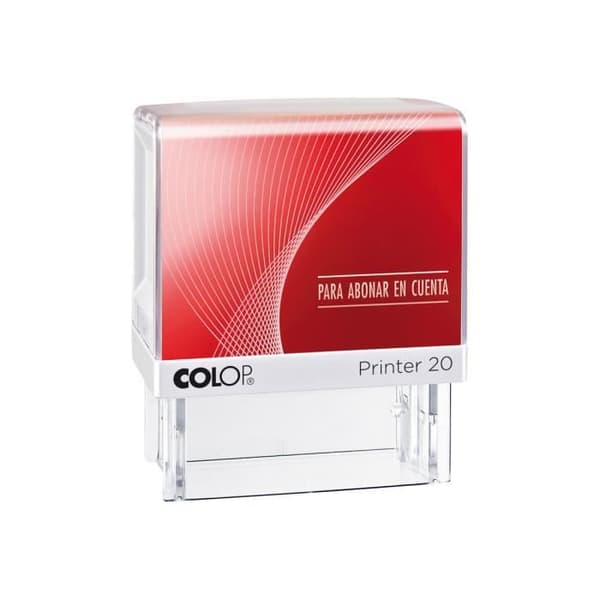 COLOP Printer 20 Självfärgande svart stämpel fast text PARA ABONAR EN CUENTA 14 x 38 mm