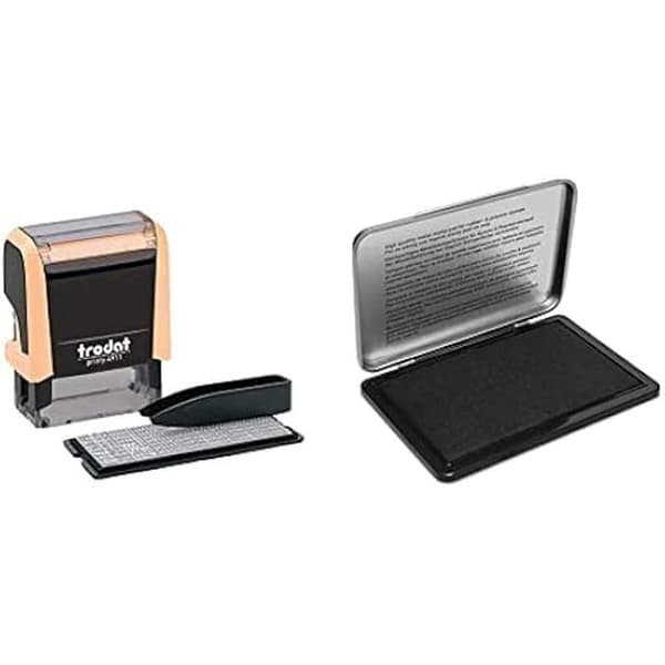 Självbläckande stämpel - TRODAT - Printy 4911 - 4 rader - Svart - 38 x 14 mm