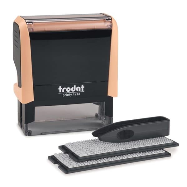 Trodat - 180864 - Printy 4913 Självfärgande 5-rads stämpel Svart 58 x 22 mm