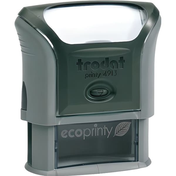 ecoPrinty 4913 Personlig stämpel - TRODAT - Plåt 58x22 mm - Upp till 5 textrader - Svart
