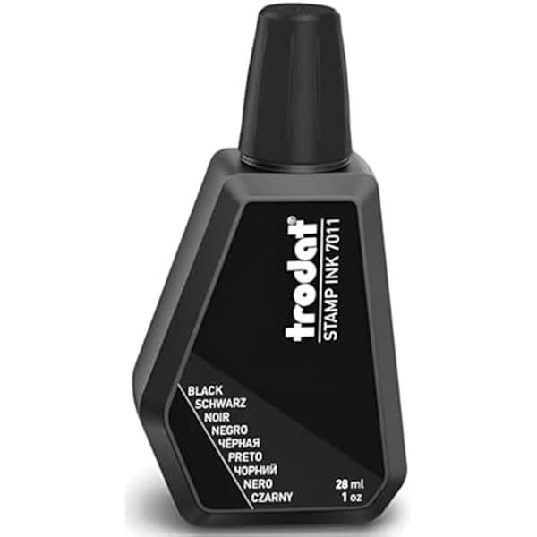 Tinte för Stämpel - TRODAT - TR7800 - 28 ml - Vattenbaserad - Svart