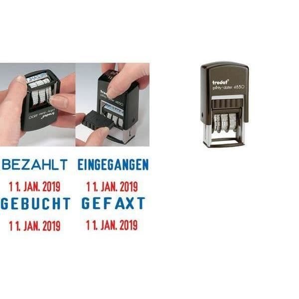 Kassettdamm - Trodat - 6/4850/2 - Blå - Dubbelpaket - 2 stycken