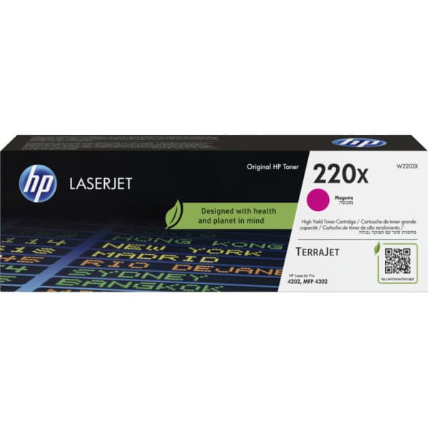 HP 220X -lasertonerkassett, magenta