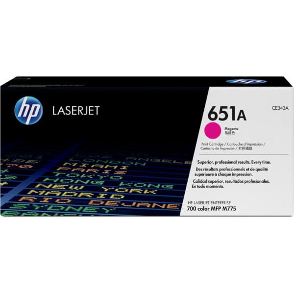 HP 651A -lasertonerpatron, magenta