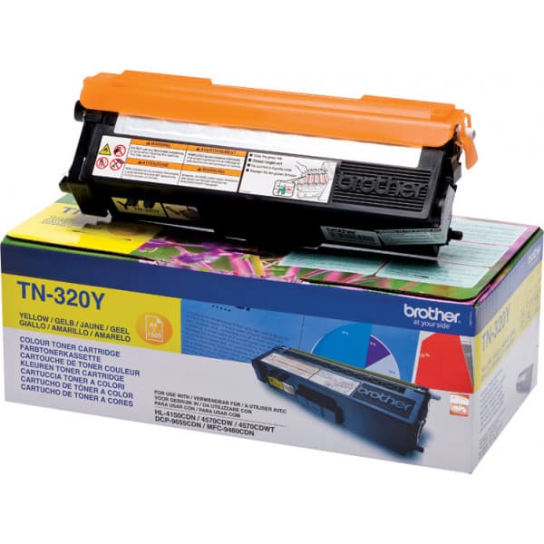 Brother TN320Y -laservärikasetti, keltainen