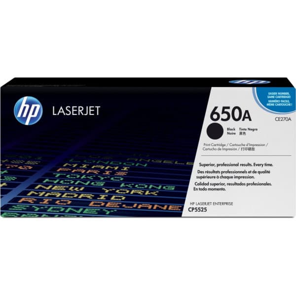 HP 650A -lasertoner, svart