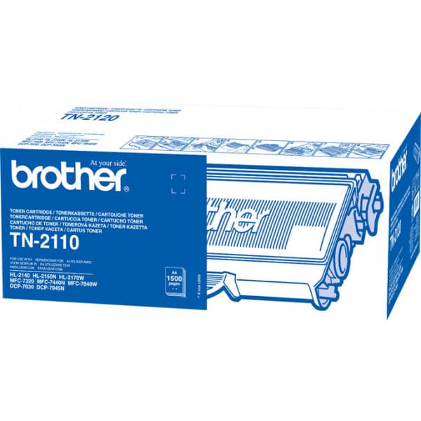 Brother TN2110 -lasertonerpatron, svart