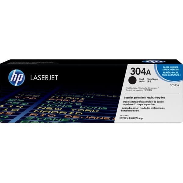 HP 304A -laservärikasetti, musta