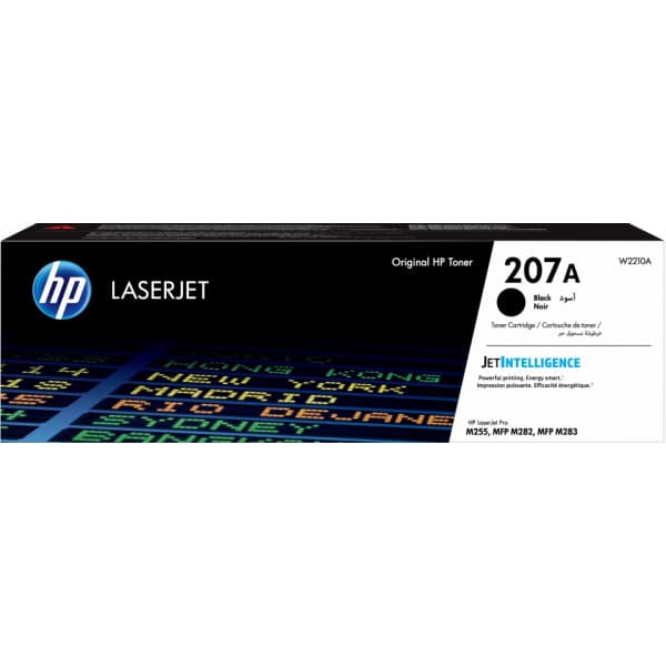 HP 207A lasersvart tonerkassett, svart